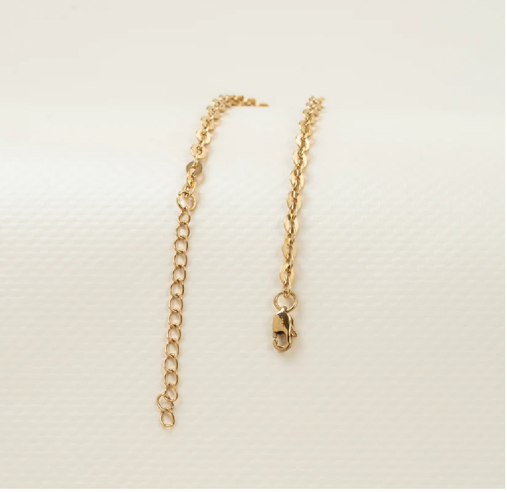 Pulsera Fina Aros para Mujer en Oro Laminado Italiano 18k