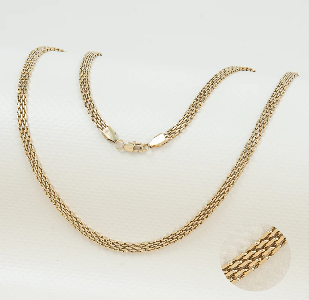 Cadena Chinesca para Mujer en Oro Laminado Italiano 18k
