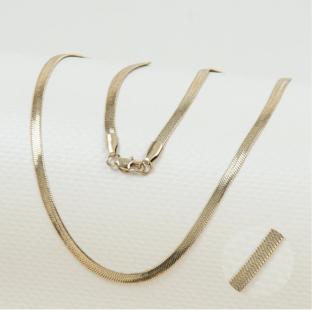 Cadena Tejido Egipcio para Mujer en Oro Laminado Italiano 18k