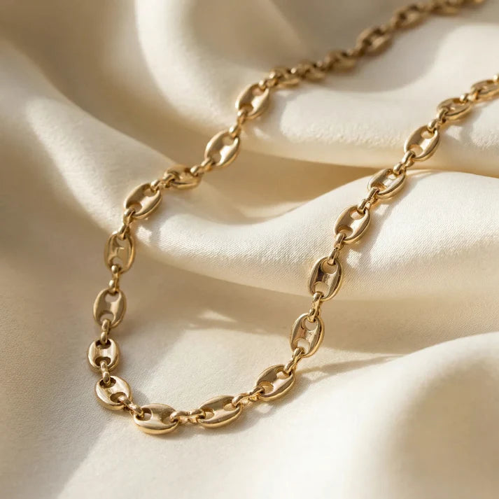Cadena Estilo Gucci para Mujer en Oro Laminado Italiano 18k (5mm / 45cm)