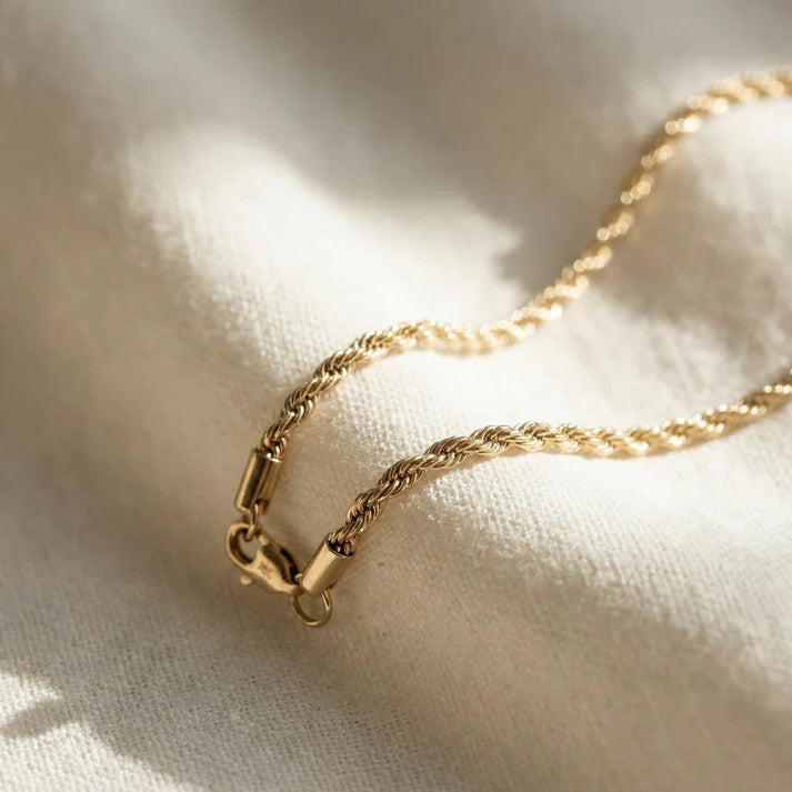 Cadena Lazo en Oro Laminado Italiano 18k (3mm-5mm-8mm )