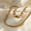 Cadena Tejido Ojo de Panther para Mujer en Oro Laminado Italiano 18k