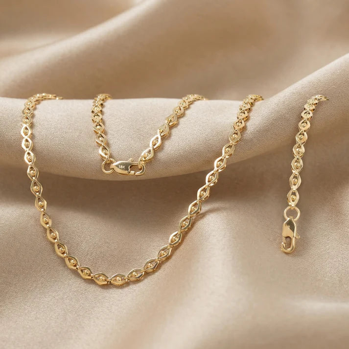 Combo Ojos Mujer Oro Laminado 18k