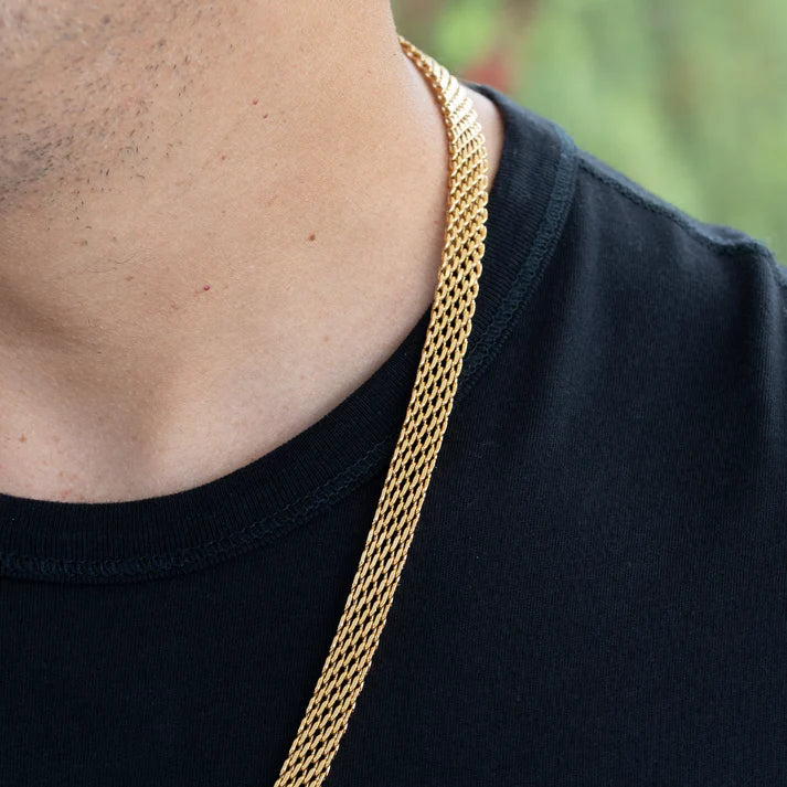 Combo Chinesca Hombre Oro Laminado 18k