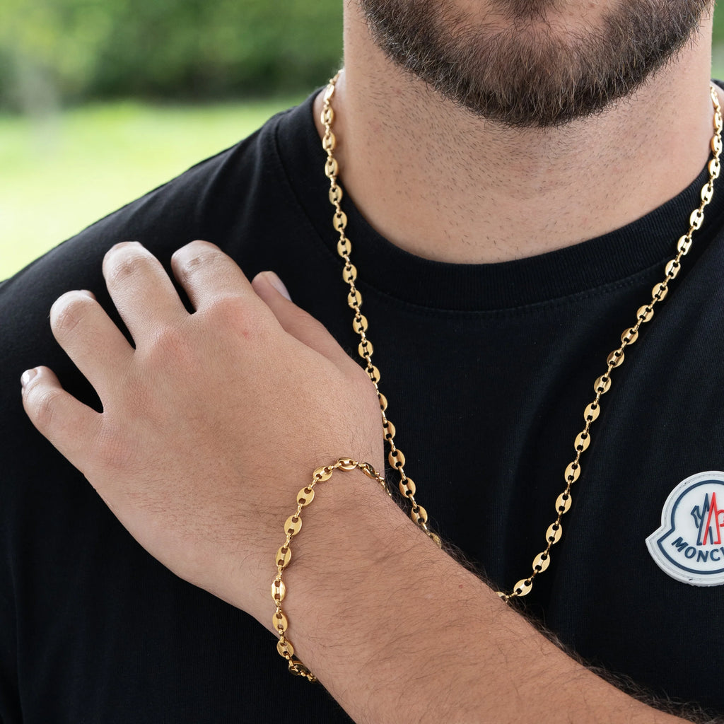 Combo Gucci En Oro Laminado 18k Italiano