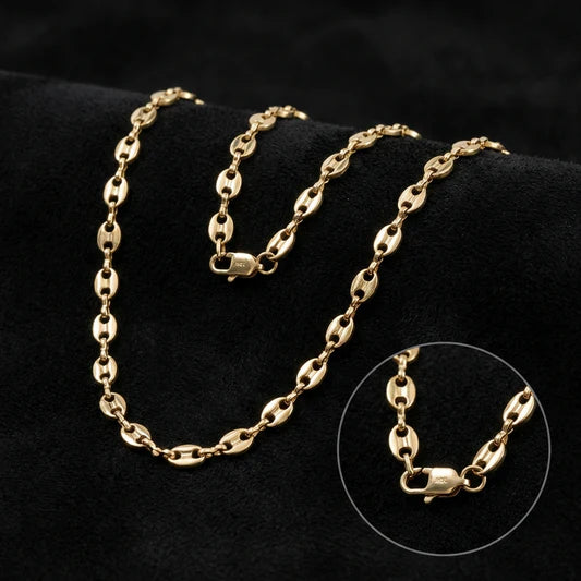Cadena Gucci Oro Laminado 18k (6mm/65cm) Hombre